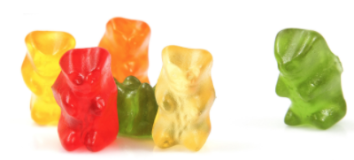 1 KG bag soft candy mix fruit aromatic small bears 